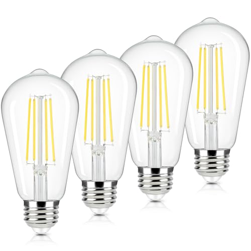 Vintage LED Edison Bulbs 60 Watt Equivalent (4 Count)
