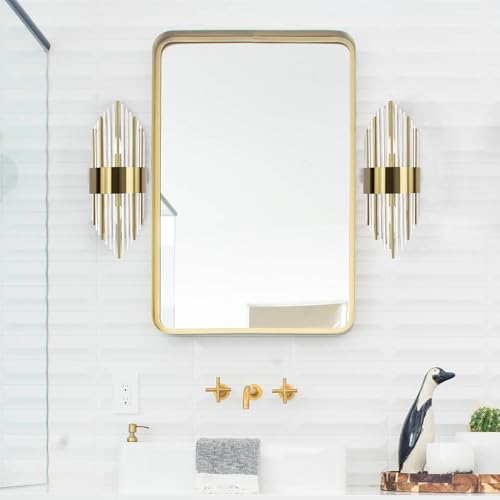 Modern Gold Wall Sconces (2 Count)