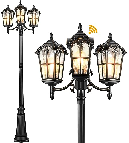 3 Head Outdoor Lamp Post Light Fixture