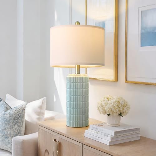 23" Light Blue Table Lamps Set of 2 (2 Count)