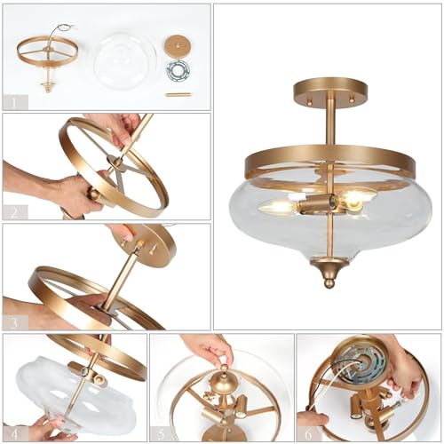 Semi Flush Mount Ceiling Light