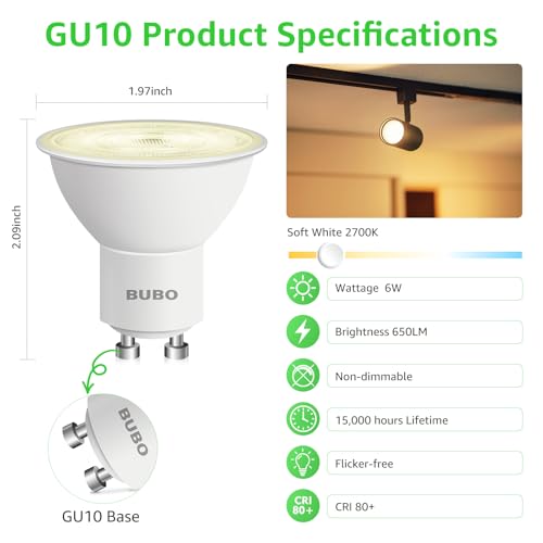 GU10 LED Bulb 6W Equivalent 50W