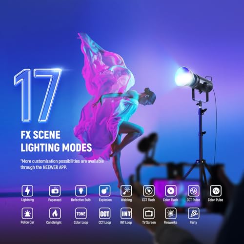 CB 300C RGB LED Video Light with Reflector