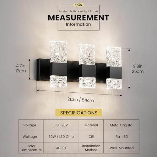 3 Light Modern Bathroom Light Fixtures