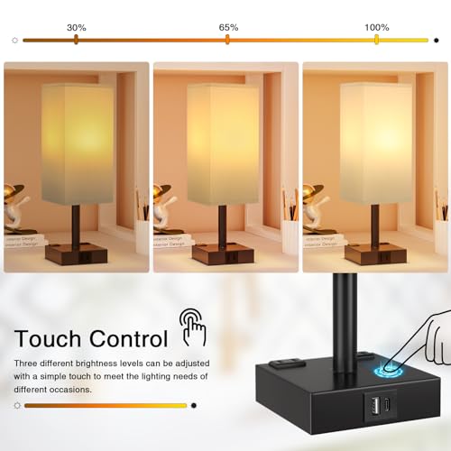 White Touch Table Lamp for Bedroom
