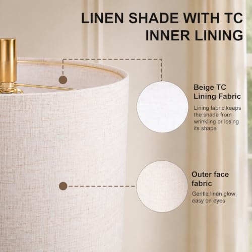 Alabaster Table Lamps with Night Light (2 Count)