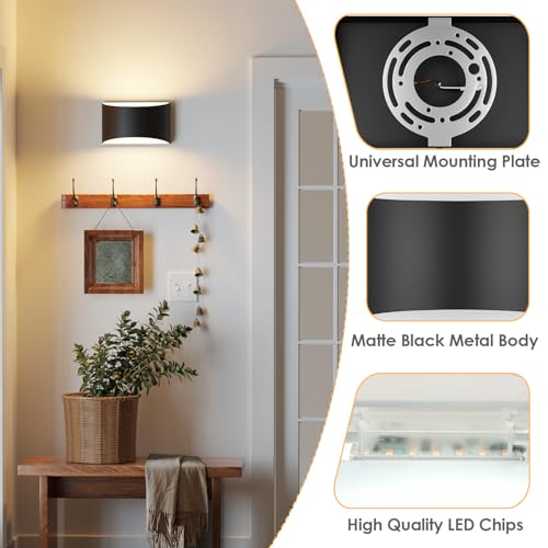 Modern LED Wall Sconces (2 Count)