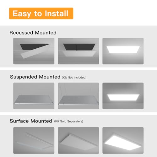 2x4 LED Flat Panel Light (4 Count)