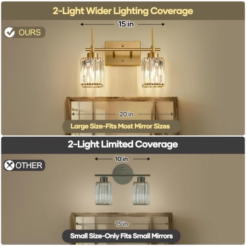 Modern Crystal Bathroom Vanity Light 2
