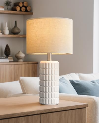 23" Single Modern Ceramic Table Lamp