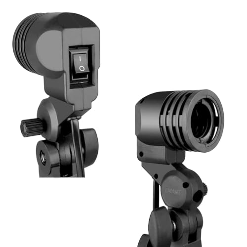 E26 E27 Light Bulb Socket Adapter with Photo Umbrella Lamp Holder