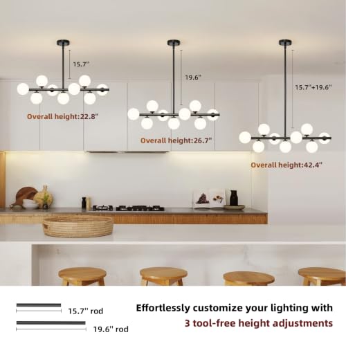 Mid Century Modern Sputnik Chandeliers
