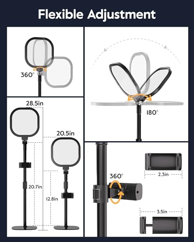 Video Conference Lighting for Zoom with Stand (2 Count)