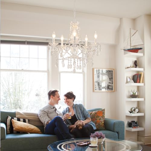 Crystal White Chandelier