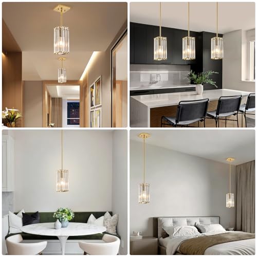 Modern Crystal Pendant Lights Kitchen Island