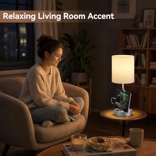 Bedside Lamp for Bedroom Set (2 Count)