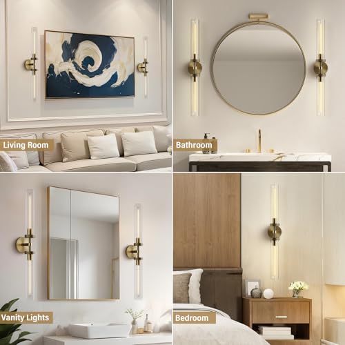 Brass Wall Sconces (2 Count)