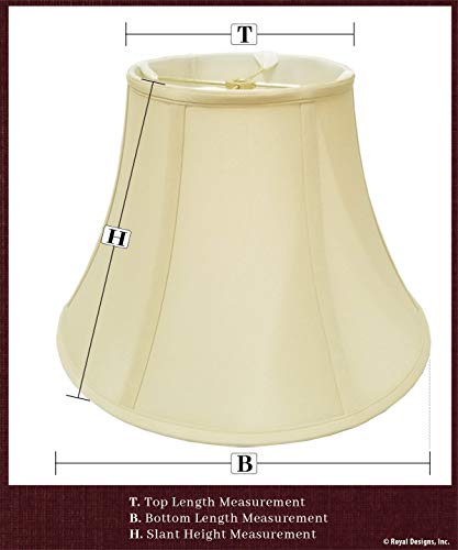 BS-754U-13BG Bottom Scallop Gather Pleat Basic Lamp Shade with UNO Threaded Fitter, 5 x 13 x 9.5, Beige