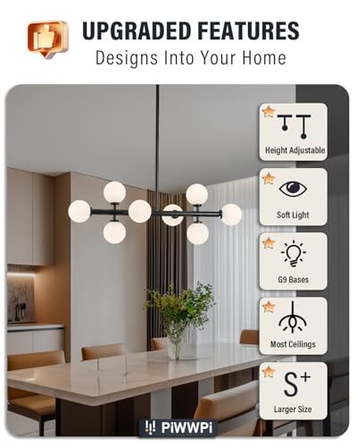 Modern Linear Chandeliers for Dining Room