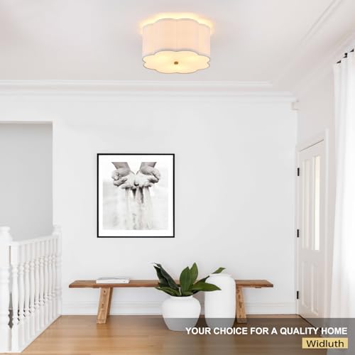 13" Gold Semi Flush Mount Ceiling Light