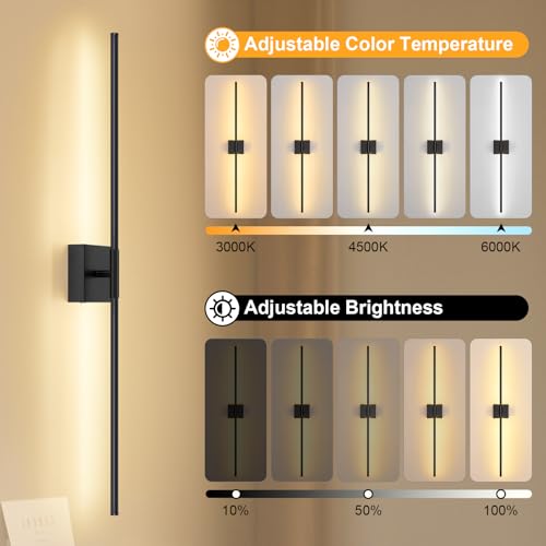 Wall Sconces Set of Two with Remote Control (2 Count)