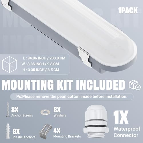 8FT LED Vapor Tight Light 120