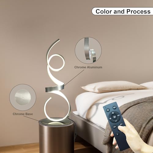 20W 2700LM 3 Colors Dimmable LED Art Table Lamp 21.4 Inch with Touch Switch for Living Room
