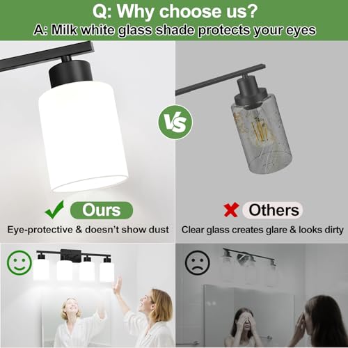 4 Light Bathroom Vanity Light Fixture