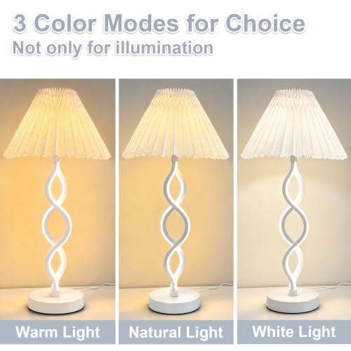 White Modern LED Table Lamp (White)