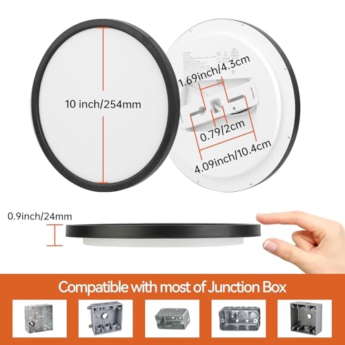 2 Pack 10 Inch LED Flush Mount Ceiling Light (2 Count)