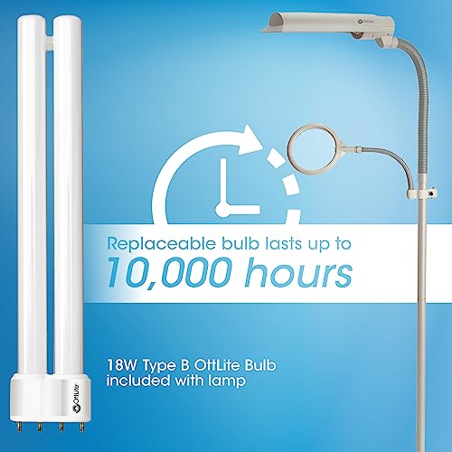 18 Watt EasyView CFL Floor Lamp with Magnifier