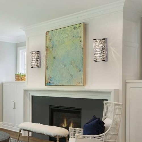 Chrome Crystal Wall Sconces