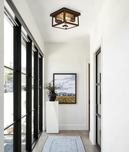 Motion Sensor Outdoor Ceiling Light with Remote