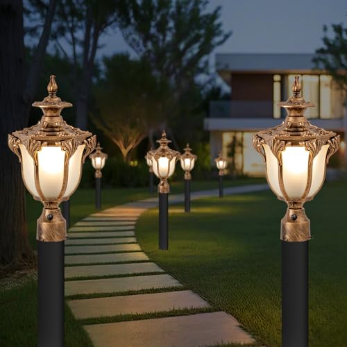 Dusk to Dawn Sensor Outdoor Post Lamp 2 (2 Count)