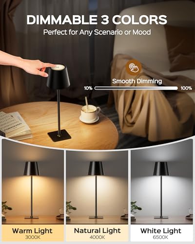 Cordless Table Lamps Rechargeable (2 Count)