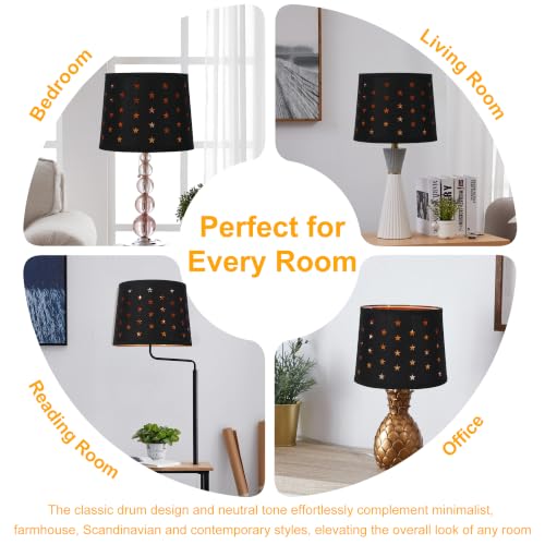 Empire Lamp Shades Set of 2 (Black&Star)