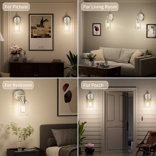 Bathroom Wall Sconces Set of 2 (2 Count)