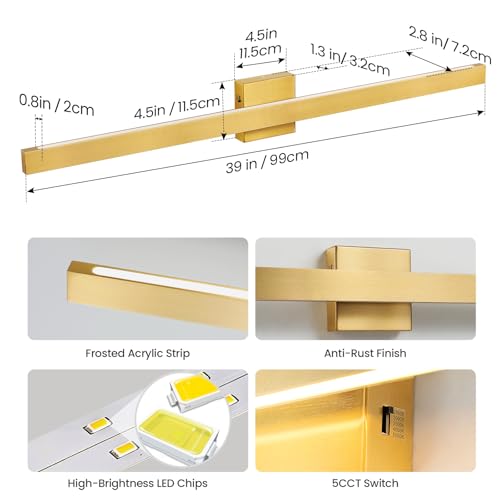 Modern Bathroom Lighting Fixtures Over Mirror