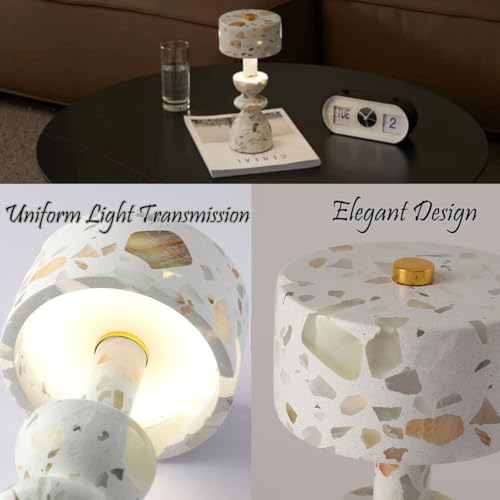 White Marble Touch Lamp