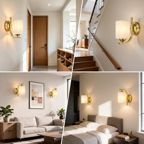 Gold Wall Sconces Lights for Bathroom