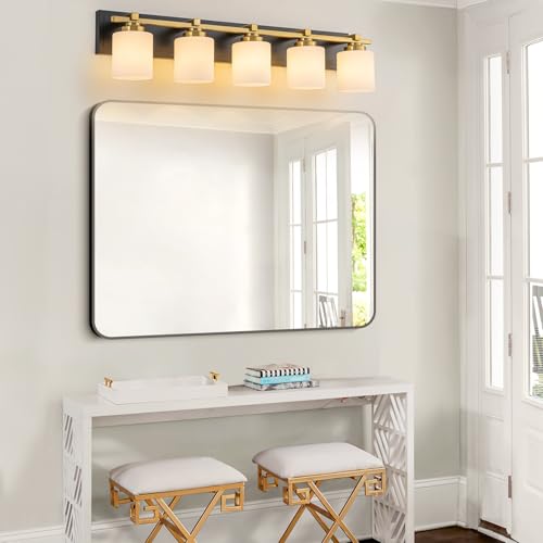 Modern Bathroom Light Fixtures Over Mirror