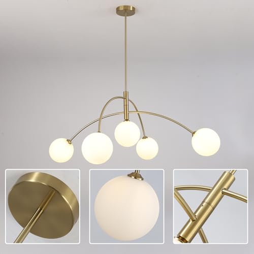 Contemporary Gold Ceiling Light 5