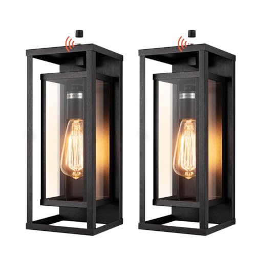 14" Dusk to Dawn Outdoor Wall Sconce (2 Count)