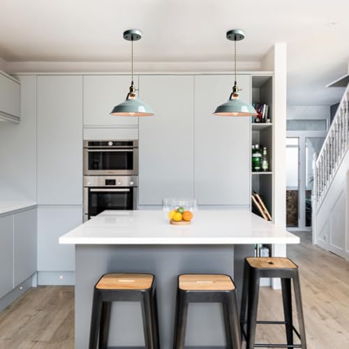 Modern Pendant Light Sea Blue Dimmable Kitchen Hanging Light Fixture