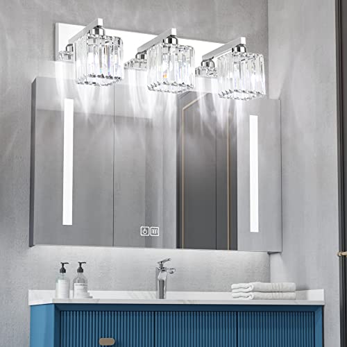Vanity Light Fixtures Crystal Bathroom Lighting Fixtures Chrome Vanity Light for Bathroom