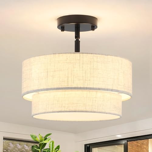 3 Light Semi Flush Mount Ceiling Light