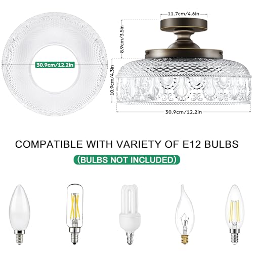 Semi Flush Mount Ceiling Light