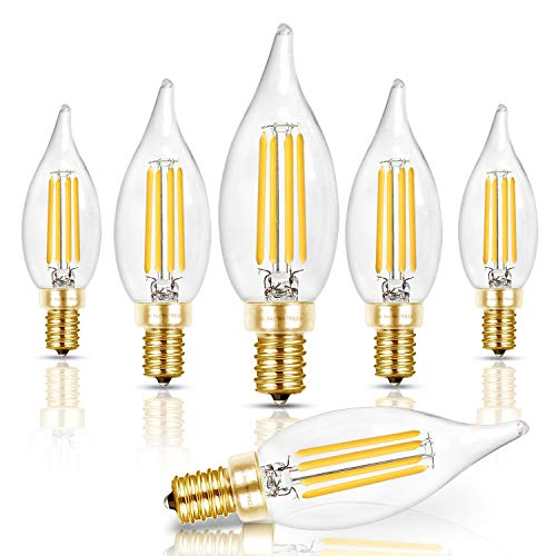 Candelabra Light Bulbs 5000K (6 Count)