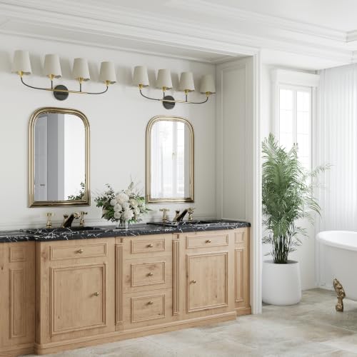 Bathroom Light Fixtures Over Mirror (Black Gold / 4 Light)