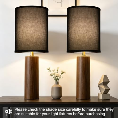 Tall Drum Lamp Shades Set of 2